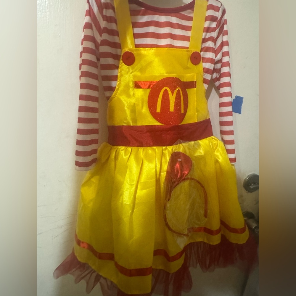 Kids Striped Red and Yellow Costume